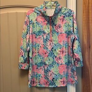 Colorful Quarter-Zip Pullover